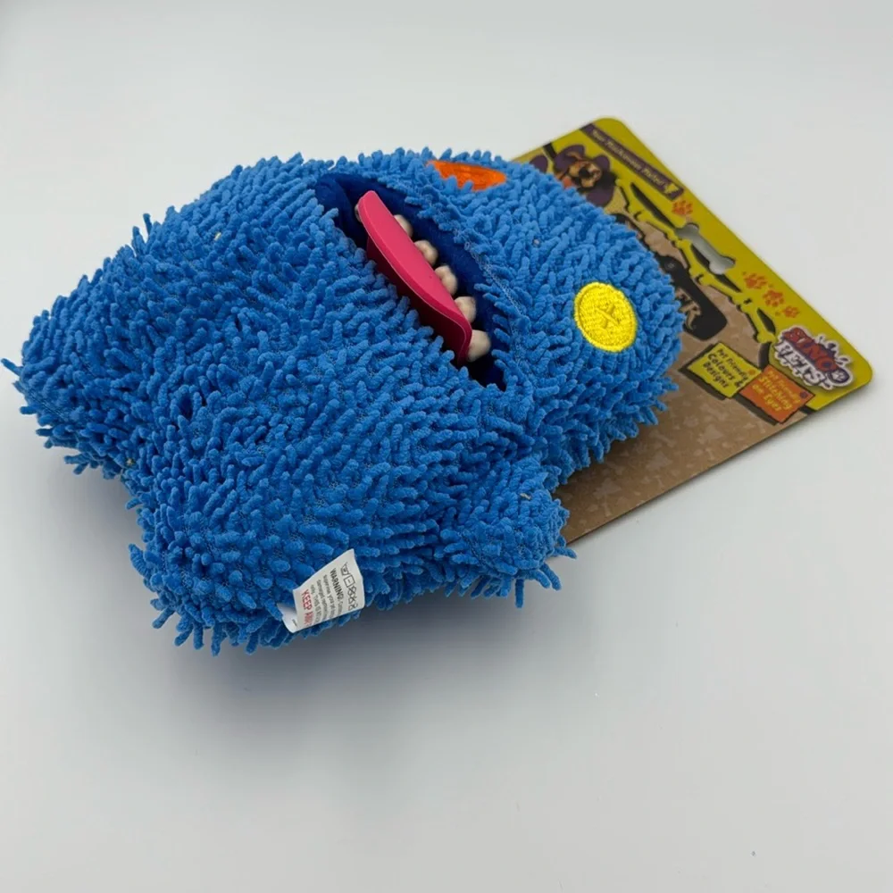Fuggler Oogah Boogah Blue Plush‎ Dog Toy Squeaker NWT Funny Ugly